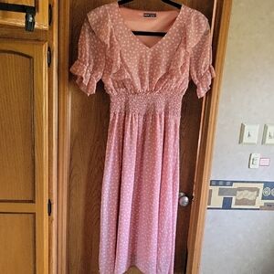 Pink Midi Dress